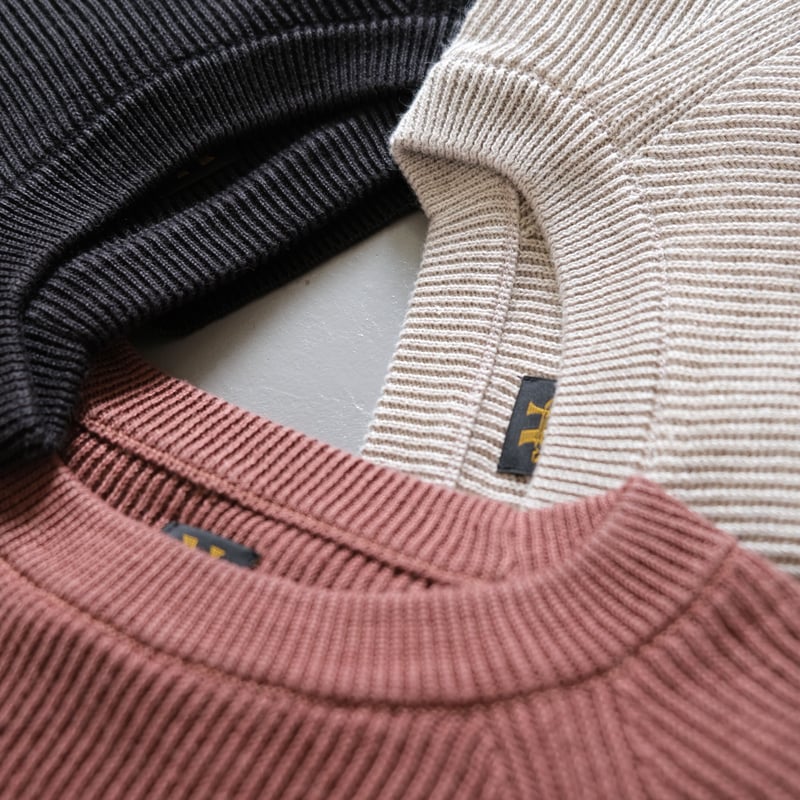 T*o様 BATONER　Men HIGHCOUNT LINEN CREW NE BATONER/バトナー】Men Washed High Count Linen Crew Neck