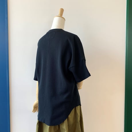 HARVESTY   WAFFLE BIG T-SH（ワッフルビッグTシャツ） BLACK　A51904