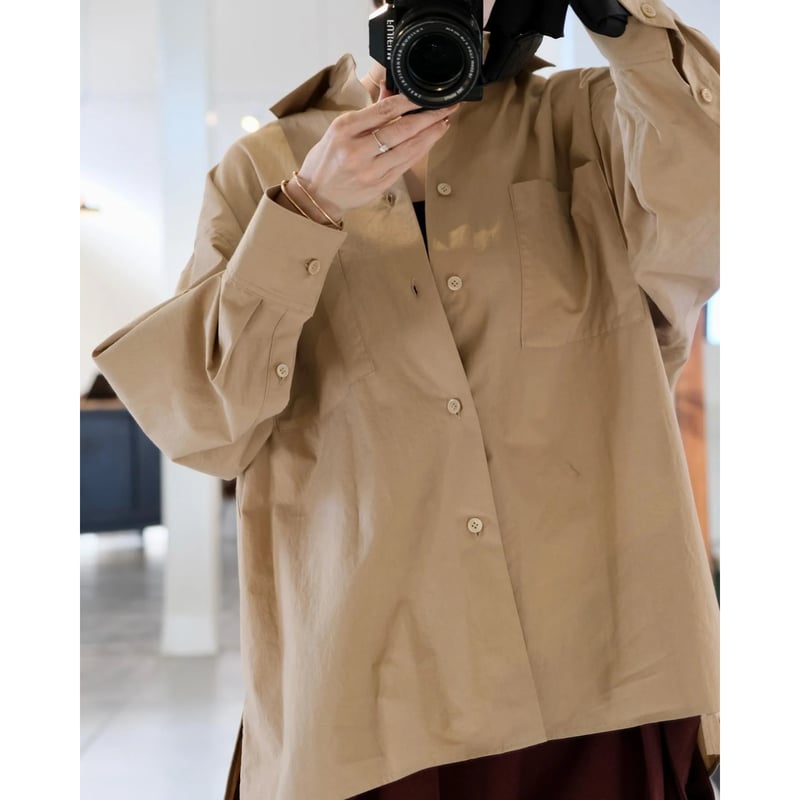 SINME シンメ Wポケットシャツ ベージュ SINME Wポケットシャツ SS15-01 | geep