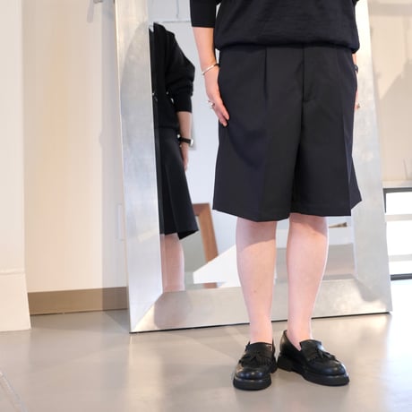 BATONER MEN SUMMER WOOL ONE TUCK SHORTS BN-26