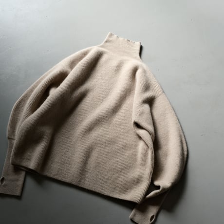 BATONER　 Women CASHMERE FOX HIGH NECK TUNIC　BN-21FL-044