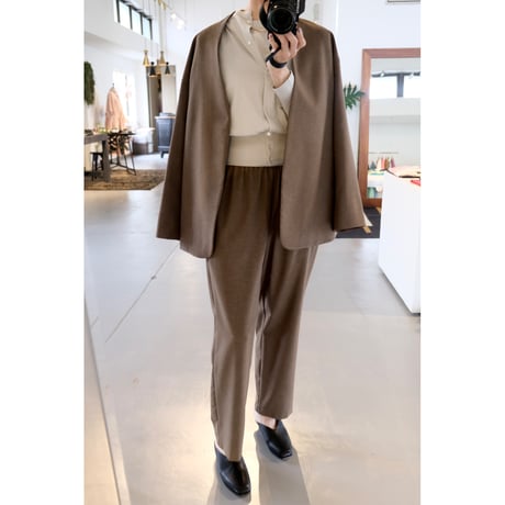 SINME  ギャザーパンツ  SS16-07   カーキ