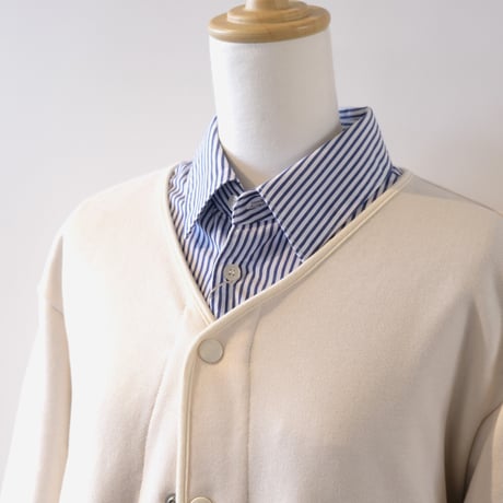 HARVESTY　 VNECK CARDIGAN　ECRU