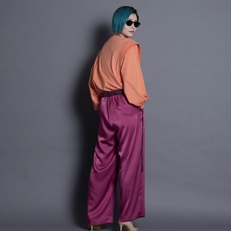 THOMAS MAGPIE satin pants【2213303】 | geep