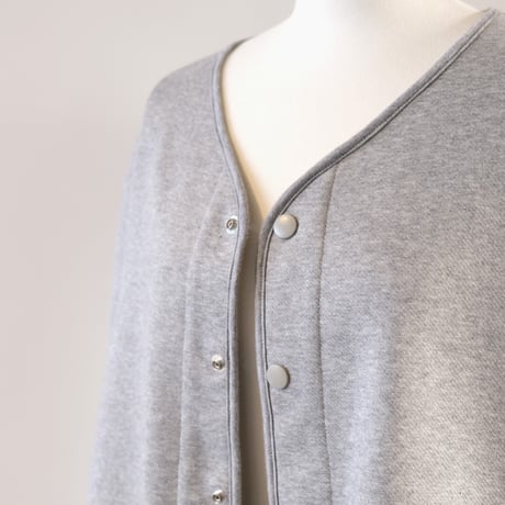 HARVESTY　 Vneck CARDIGAN　 GRAY