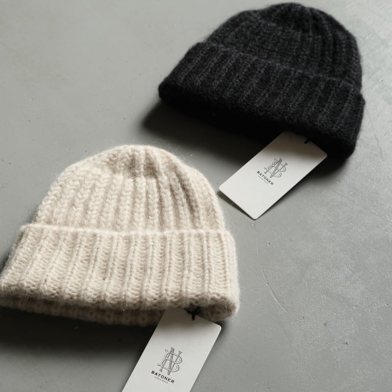 BATONER Goods LOW GAUGE MOHAIR KNIT CAP BN-22F...