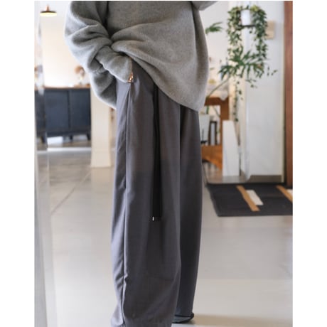 BATONER Woman CASHMERE FOX BOAT NECK FINGERHALL GRAY