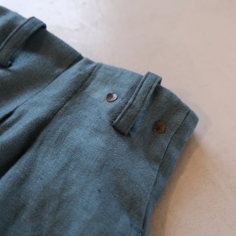 suzuki takayuki　wrapped pants　A241-28　brine blue