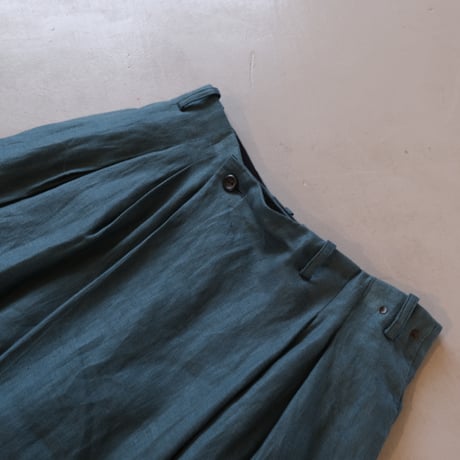 suzuki takayuki　wrapped pants　A241-28　brine blue