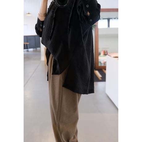 SINME フリルシャツ SS16-05  ブラック