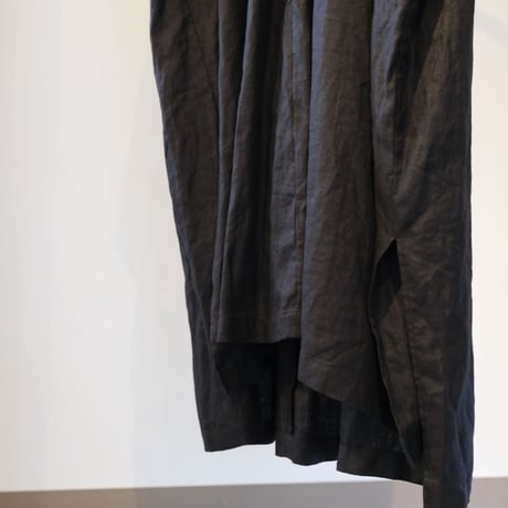 suzuki takayuki 　puff-sleeve dress　navy　S221-20