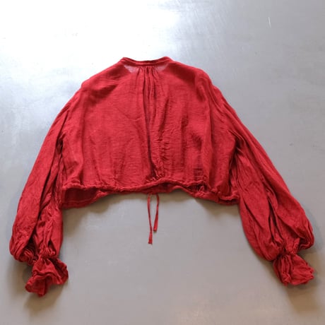 suzuki takayuki　bishop-sleeve bolero　S231-17   dawnred