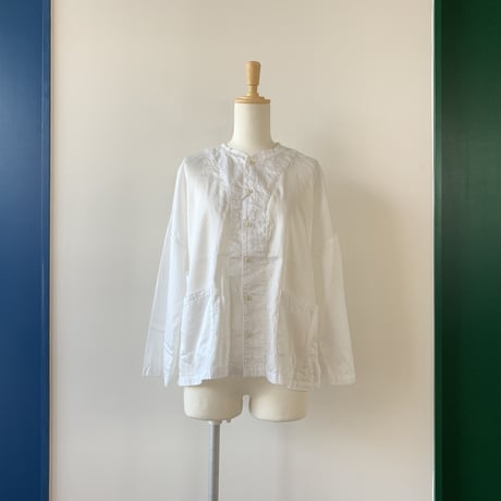 HARVESTY 　ATELIER SHIRT（アトリエシャツ）A31801　WHITE