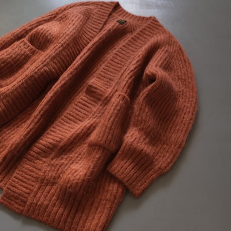 BATONER　 SUPER KID MOHAIR BIG CARDIGAN　BN-21FL-054