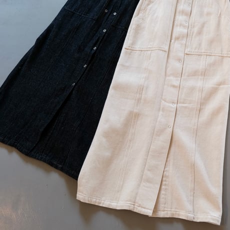 SERGE de bleu	 DDM-63D-CEA  SALOPETTE SKIRT