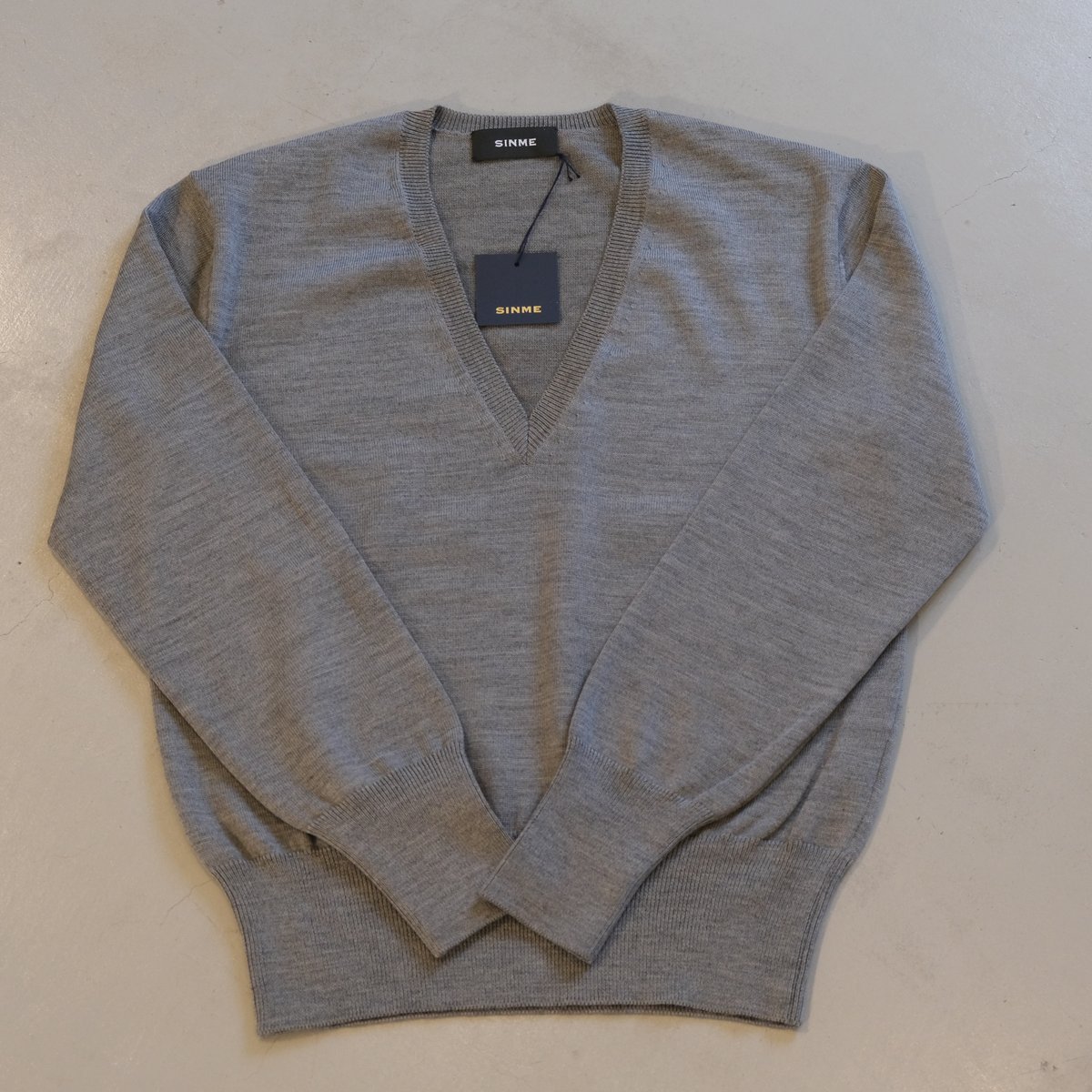 SINME Vネックニット