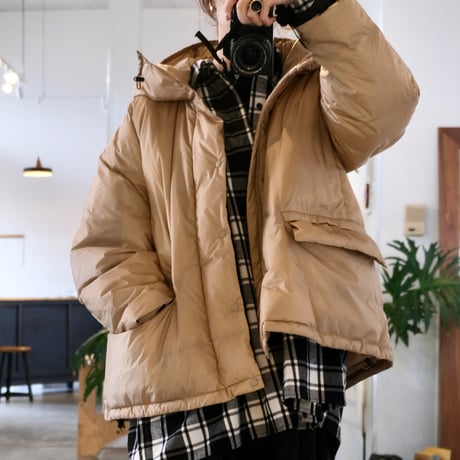 remi relief  超軽量ナイロンアウトドアダウンJKT フーディ