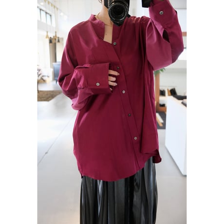 NAKAGAMI サテンビックシャツ （unisex）