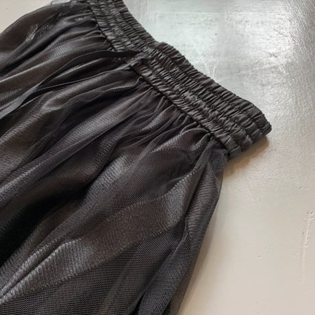 THOMAS MAGPIE 　long tulle skirt stripe　2201605