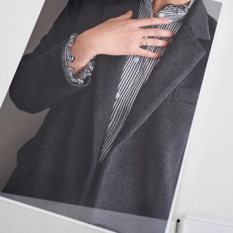 SINME スカラエンブロイダリーシャツ  ホワイト×ブラック  SS15-22