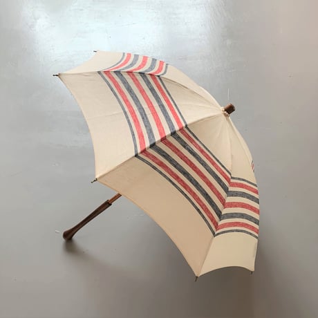 bonbonstore　トリコロールボーダー日傘 　40cmショートタイプ