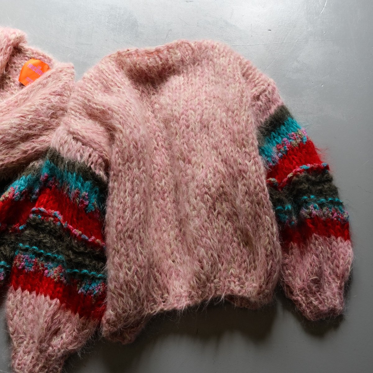 Les tricots d'O! レトリコッツ　モヘヤカーディガン LES TRICOTS D'O モヘヤ ショートカーディガン gray melange