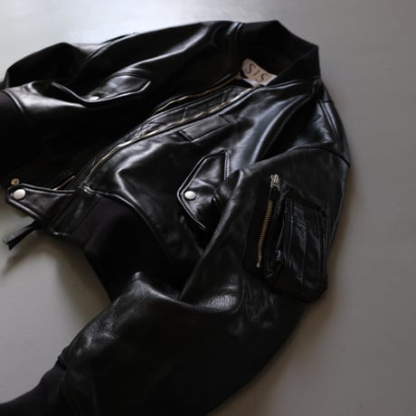 SISII　シシ　SISII×大草直子　L-2B　Leather Flight Jacket　　BLACK