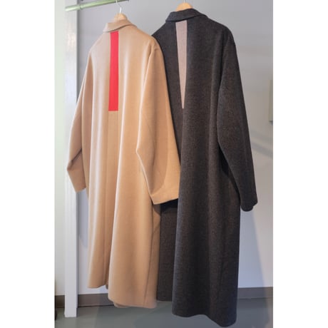 Thomas magpie angora shaggy long coat  camel