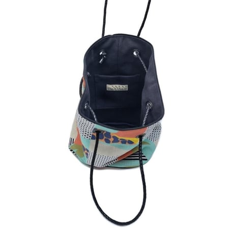 YARN＆COPPER　Linen bucket bag 'Early Riser'