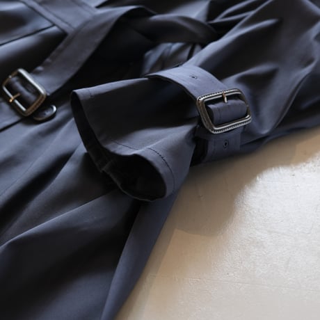 M53. - VISMY TRENCH COAT（ UNISEX ）NAVY【 MA-004 】