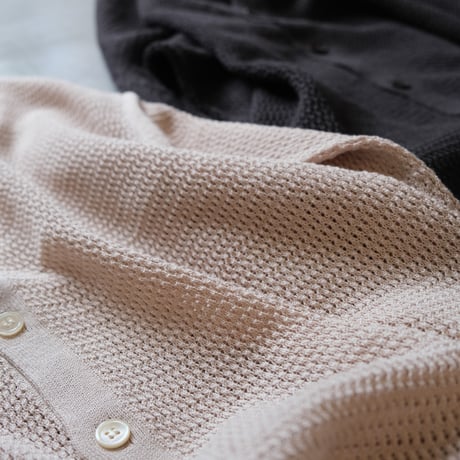 BATONER　 Men SUMMER KNIT V NECK CARDIGAN 　BN-23SM-028