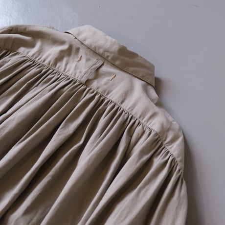 suzuki takayuki　weather-cloth shirt　A241-15　frost grey