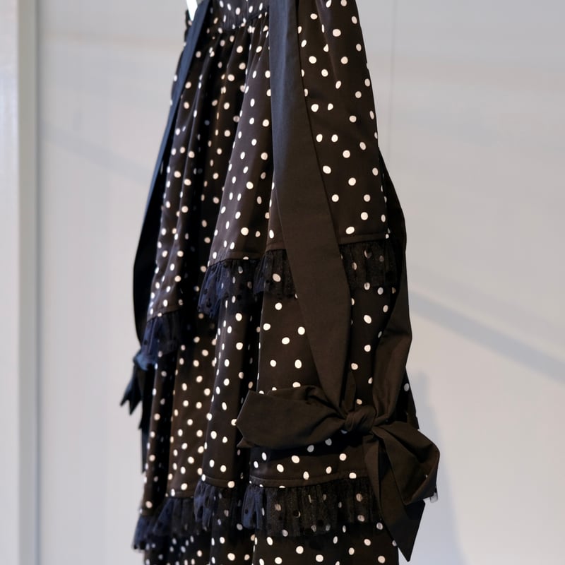 週末限定価格Thomas magpie randomdot on skirt Thomas magpie randomdot on dot skirt (2way) 2