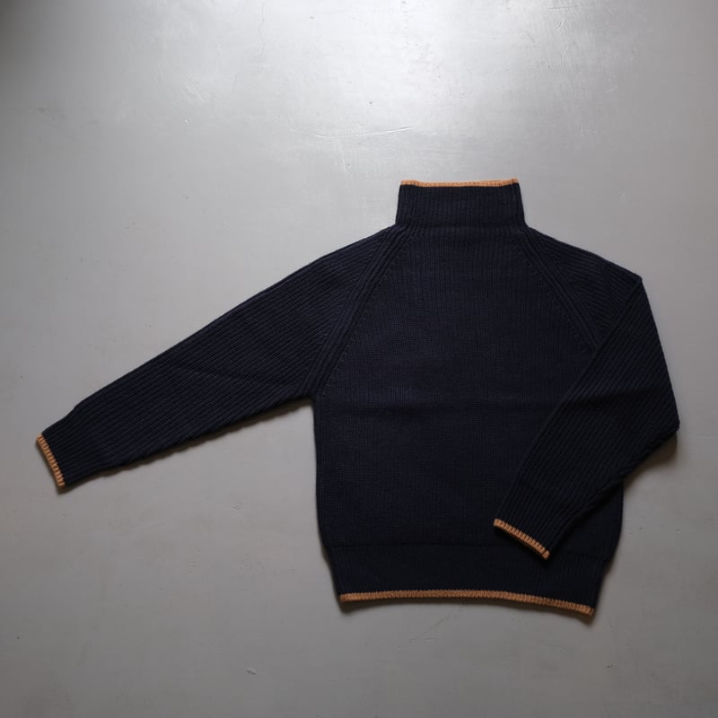 SINME シンメ ボトルネックタートル S21-AW-12 NAVY×CAMEL | geep