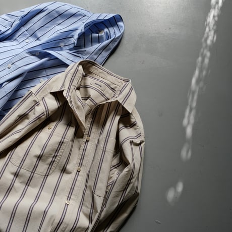 SINME　シンメ　ストライプオーバーシャツ（for　MEN）　HF10-1/HF10-2