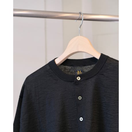 BATONER  MEN  CHOMA HENLEY NECK SHORT SLEEVE　BN-26SM-062
