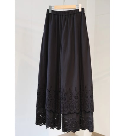 SINME　コットンレースパンツ ロング丈　SS14-17
