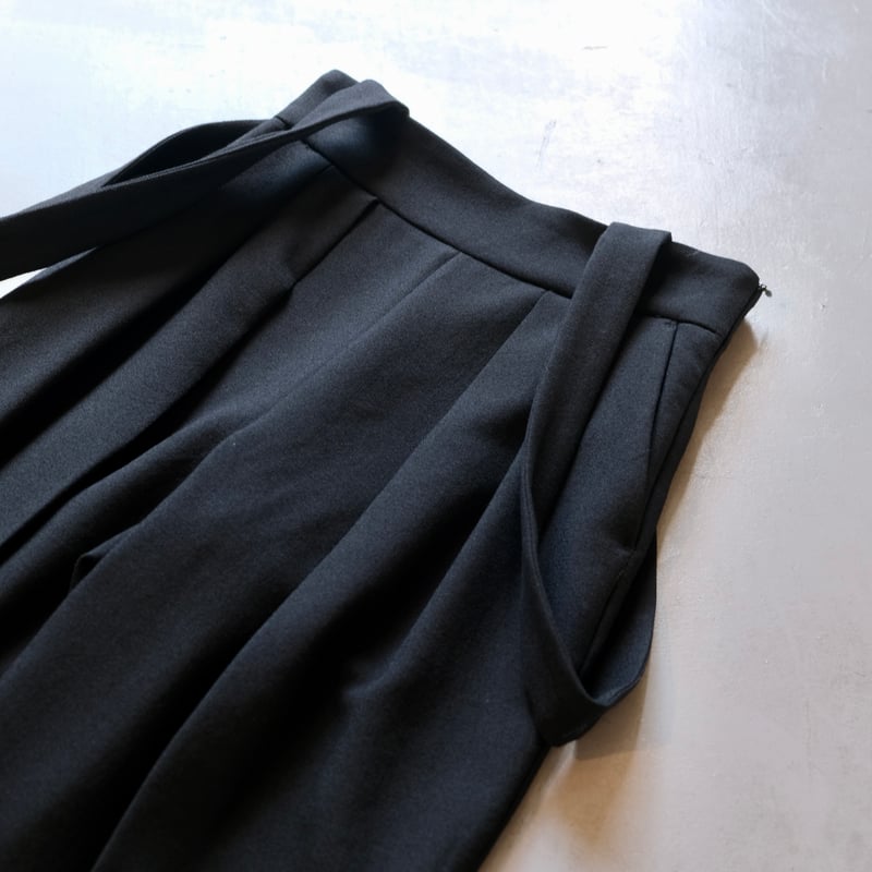 SINME SS15-07 ウールサスペンダーパンツ ブラック | geep