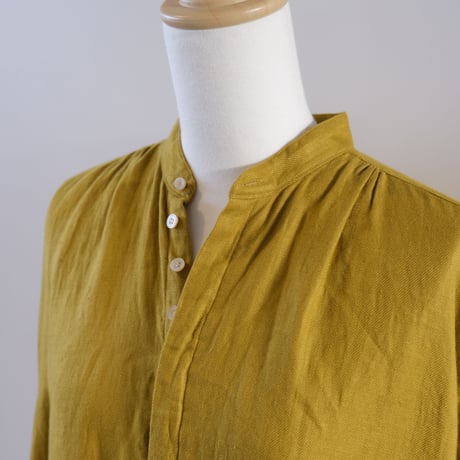 suzuki ytakayuki    peasant dress    mustard