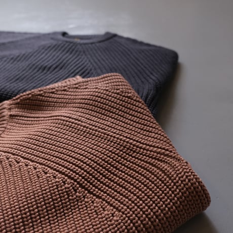 BATONER　Men SIGNATURE CREW NECK　Dull Orange　BN-21FM-023