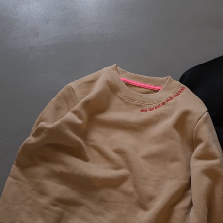 THOMAS MAGPIE　mini crew neck sweat shut the hell up. blah. blah. blah.【2223813】