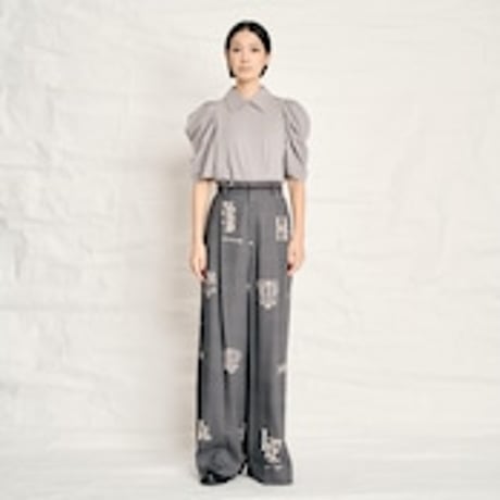 Thomas Magpie  C/Linen PRINT pants 2252313