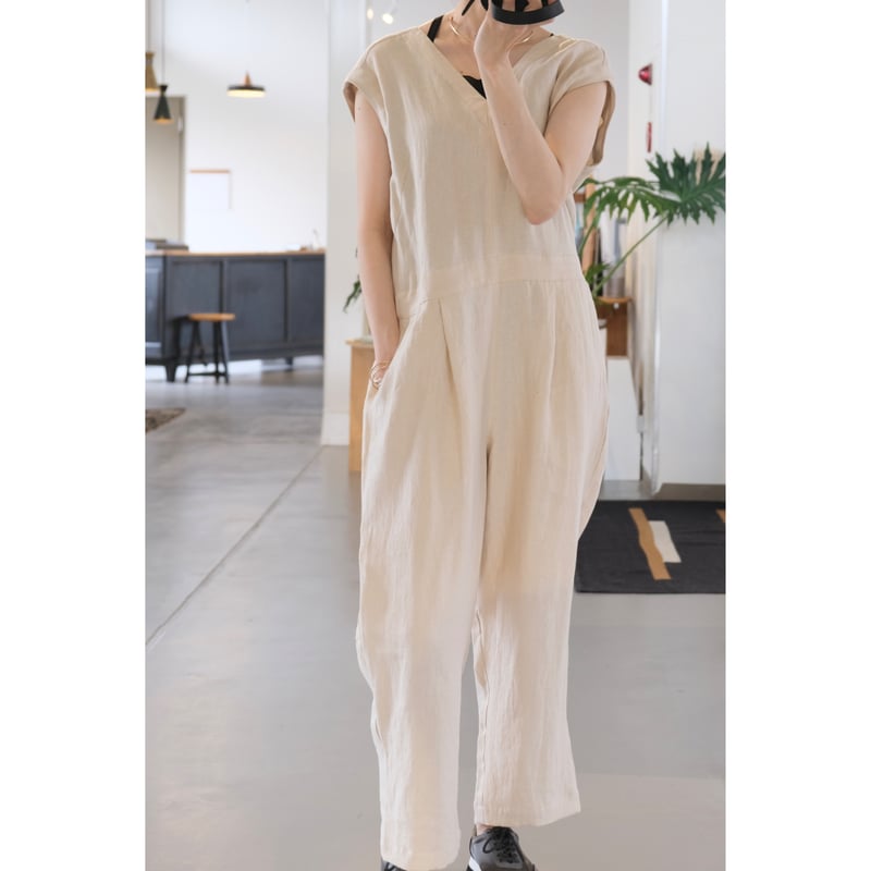 SINME Vネックオールインワン SS16-12 キナリ | geep