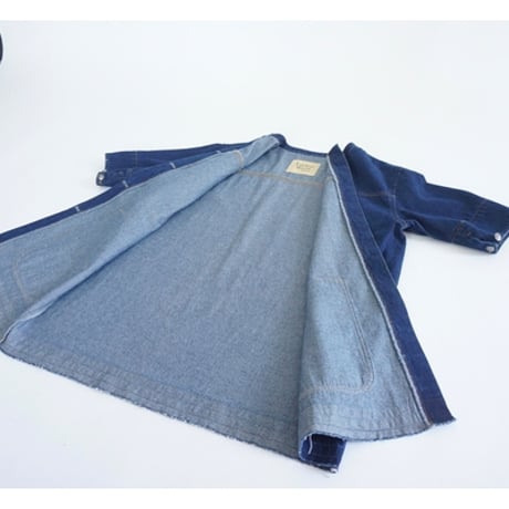 THOMAS MAGPIE　denim long jacket indigo【2241202】