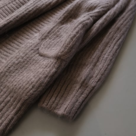BATONER　 SUPER KID MOHAIR BIG CARDIGAN　BN-21FL-054