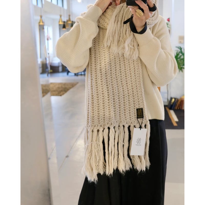 BATONER FRINGE MUFFLER LONG | geep