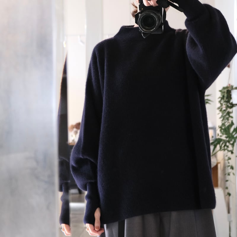 ニット+セーター BATONER CASHMERE FOX HIGH NECK TUNIC Batoner / Cashmere Fox Unique Turtleneck | Dresswell（ドレスウェル）