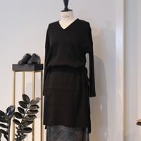 NAKAGAMI   カシミヤ混ニッチュニック   black