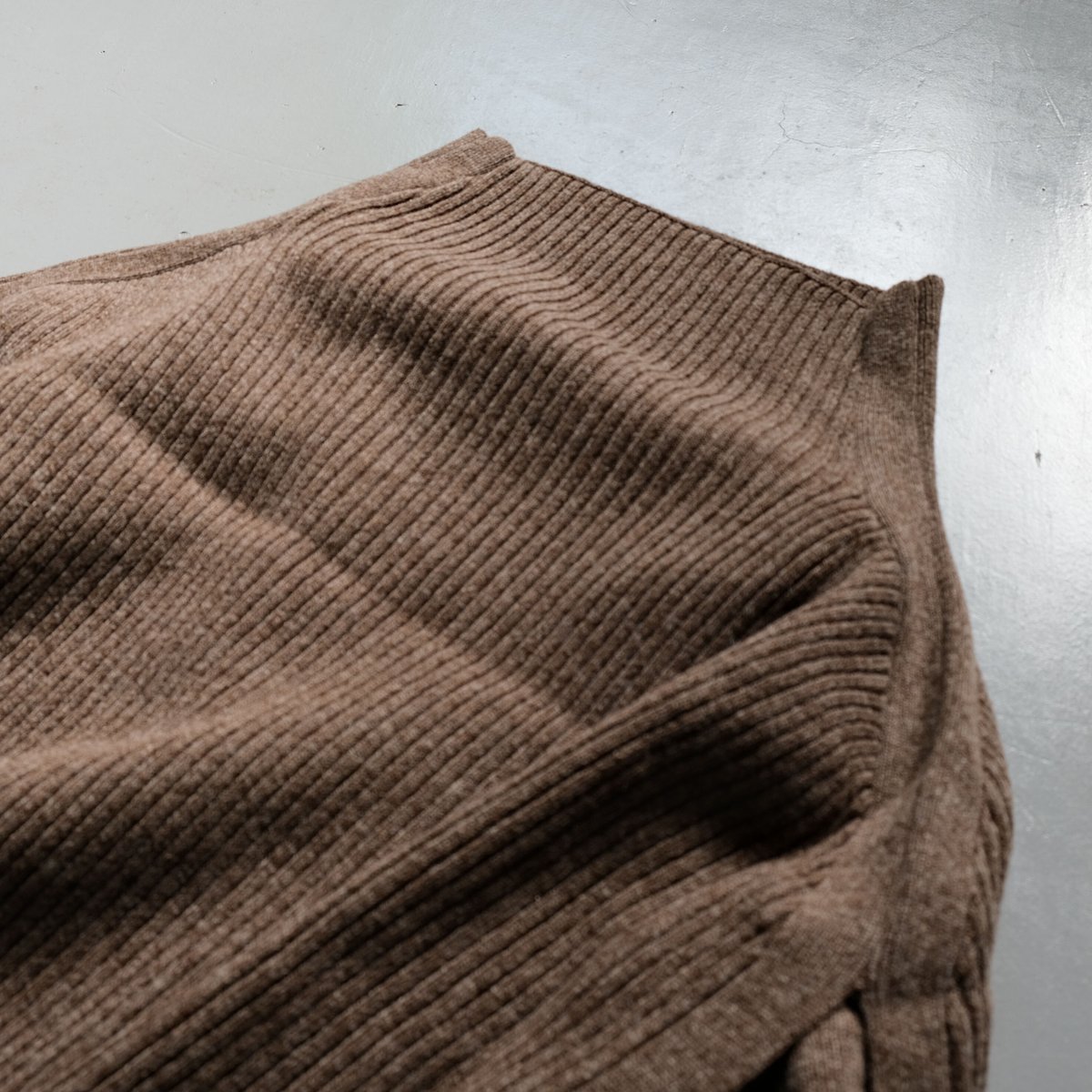 R JUBILEE Layered Knit Cardigan D/BROWN RJ210