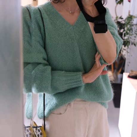 LES TRICOTSD'O　レトリコドール　Mohair Pullover V Neck